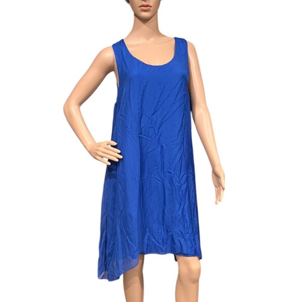 TOMMY BAHAMA Lanai Breeze Short Dress Sheer/Lined Beaming Blue NWT Sz M